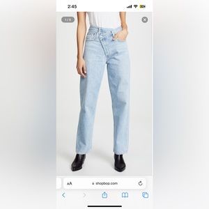 Agolde, blue, criss-cross jeans, size 24